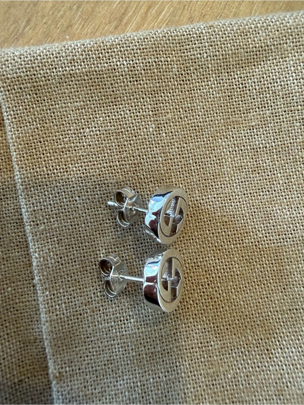 Gucci Silver Interlocking G Earrings - Picture 8 of 14
